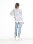 Addyson Sweater (White/Blue)
