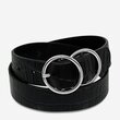 Mislaid Belt SM (Black Croc/Silver)