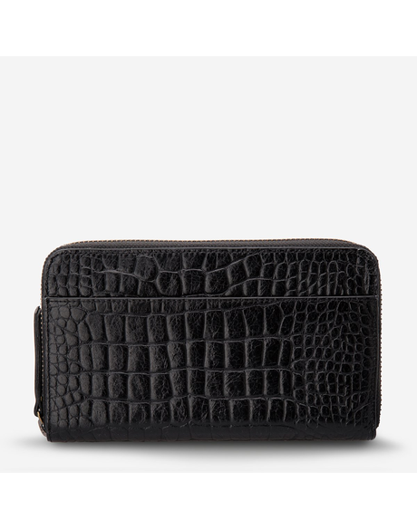 Delilah Wallet (Black Croc Emboss)