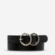 Mislaid Skinny Belt (Black/Gold)