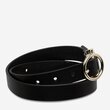 Mislaid Skinny Belt (Black/Gold)