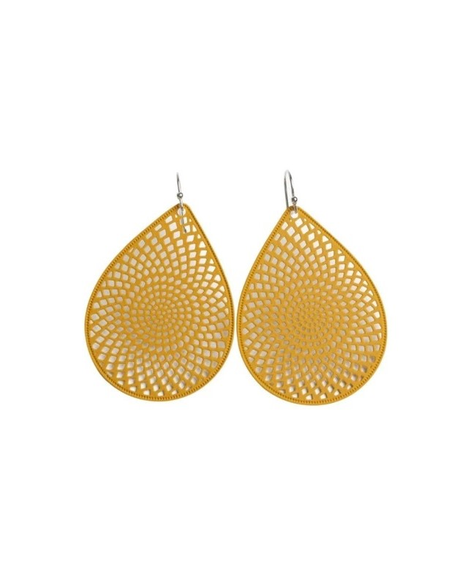 Iris Earrings (Mustard)