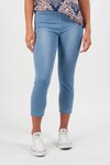 Skinny Leg 7/8 Lightweight Denim Pull On (Ice)