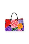 Flower By Flower Tote (Black Floral)