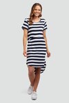 Bayley Dress (Navy/White)