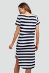 Bayley Dress (Navy/White)