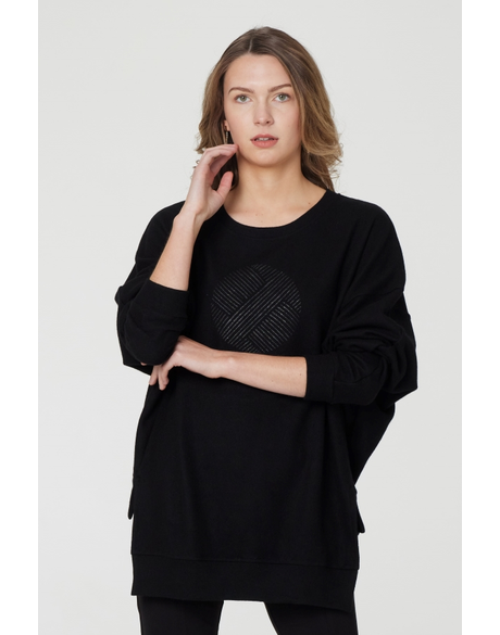 Empire Step Sweater (Black)