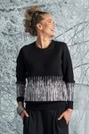Strata Sweater (Black/White)