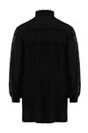 Lace Sleeve Peasant Shirt (Black)