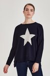 Lorenzo Star Sweater (French Navy/Linen)