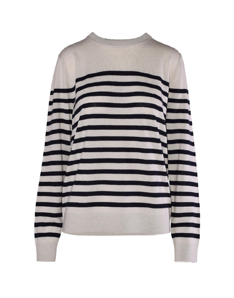 Jessica Stripe Sweater (Linen/French Navy)