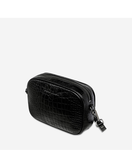 Plunder Bag (Black Croc Emboss)
