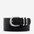 Let it Be Belt (Black/Silver)