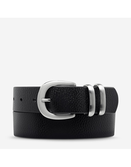 Let it Be Belt (Black/Silver)