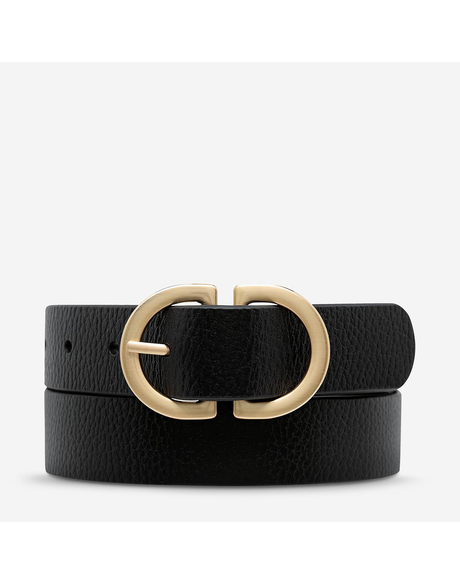 In Reverse Belt (Black/Gold)