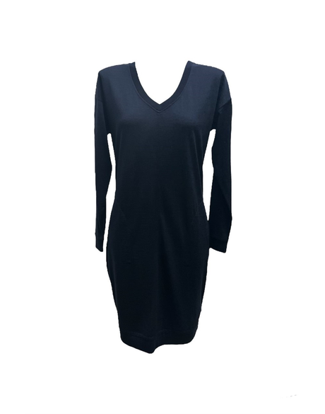 Dress, Relaxed V Neck (Midnight Marle)