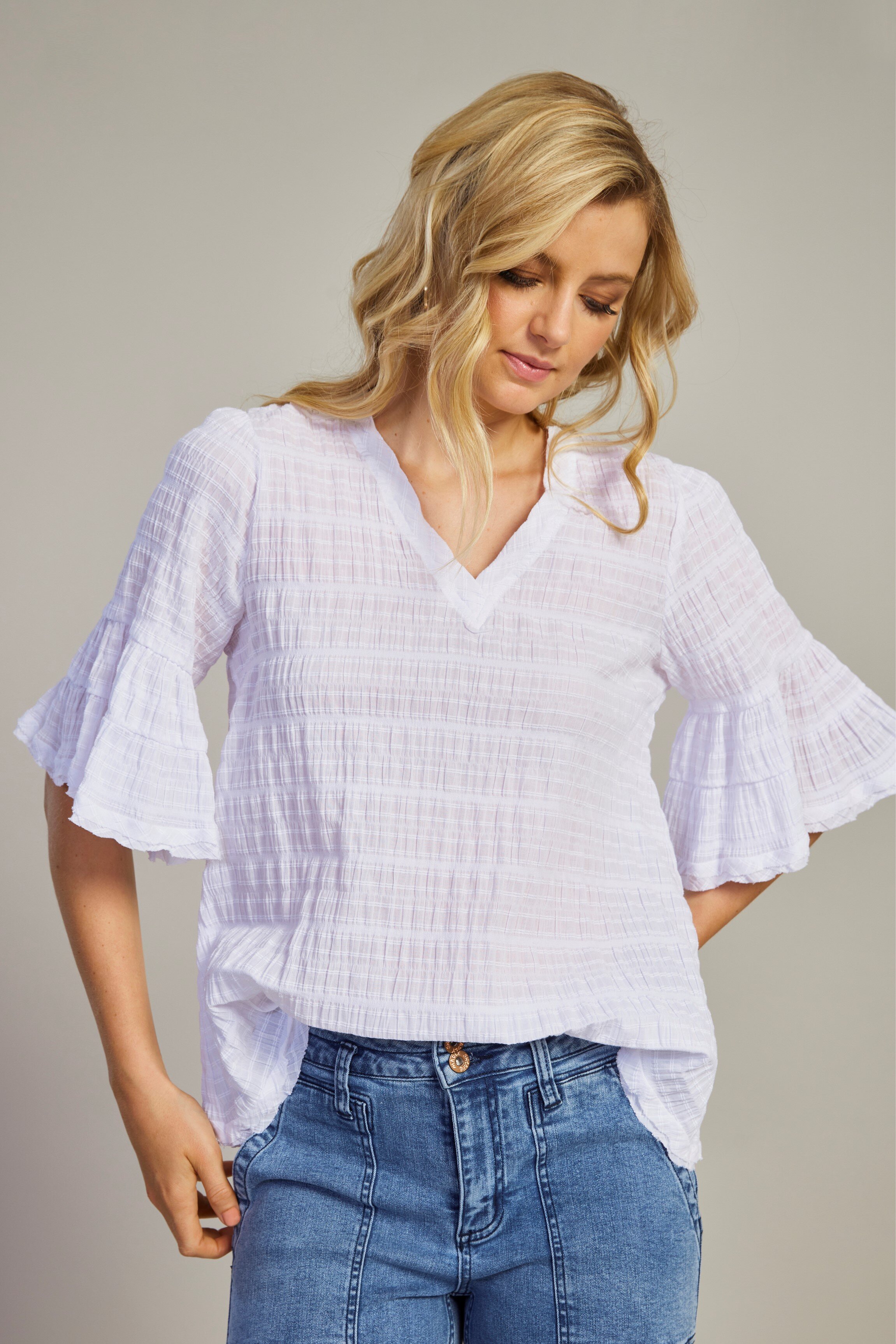 Lala Top (White) - Labels-Madly Sweetly : Just Looking - Madly Sweetly S22