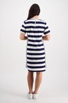 Short Sleeve Dress with Side Panel (Navy)