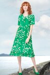 Brooklyn Beauty Dress (Green Daisy)
