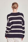 Dallas Stripe Sweater (Navy/White)