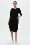 Diagonal Seam Dress (Black)