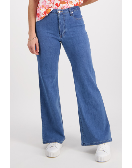 Wide Full Length Jean (Stonewash)
