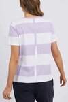 Block Stripe S/S Tee (Lilac/White Stripe)