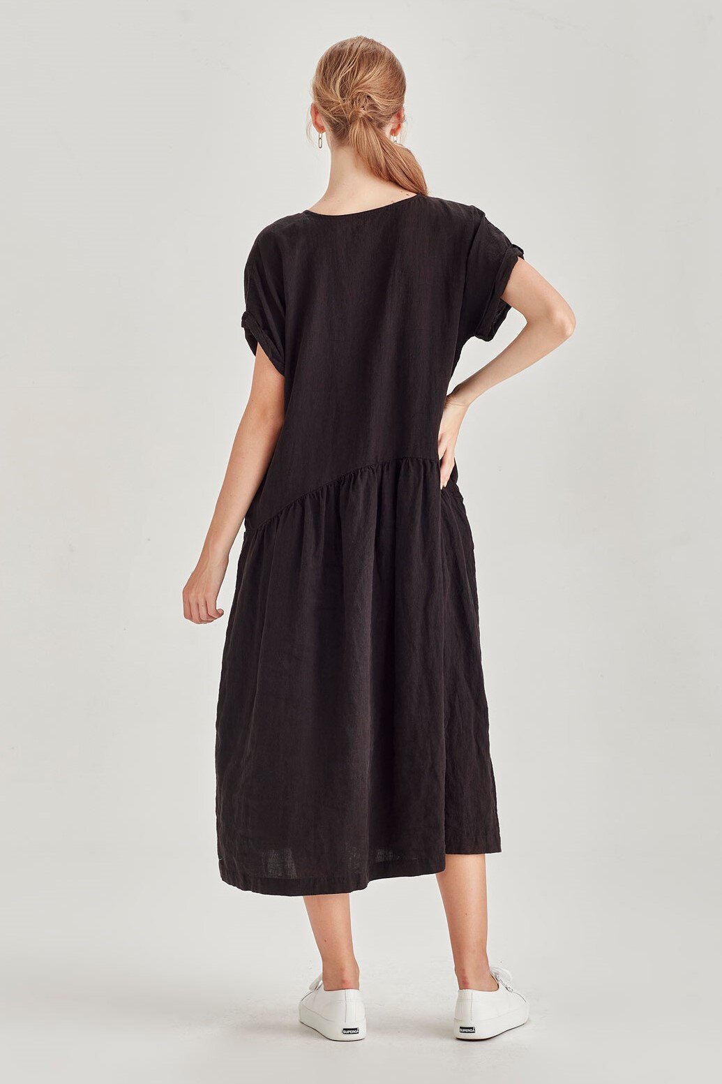 Maeve Linen Dress (Black) - Dresses : Just Looking - Sills S22 Sale S22