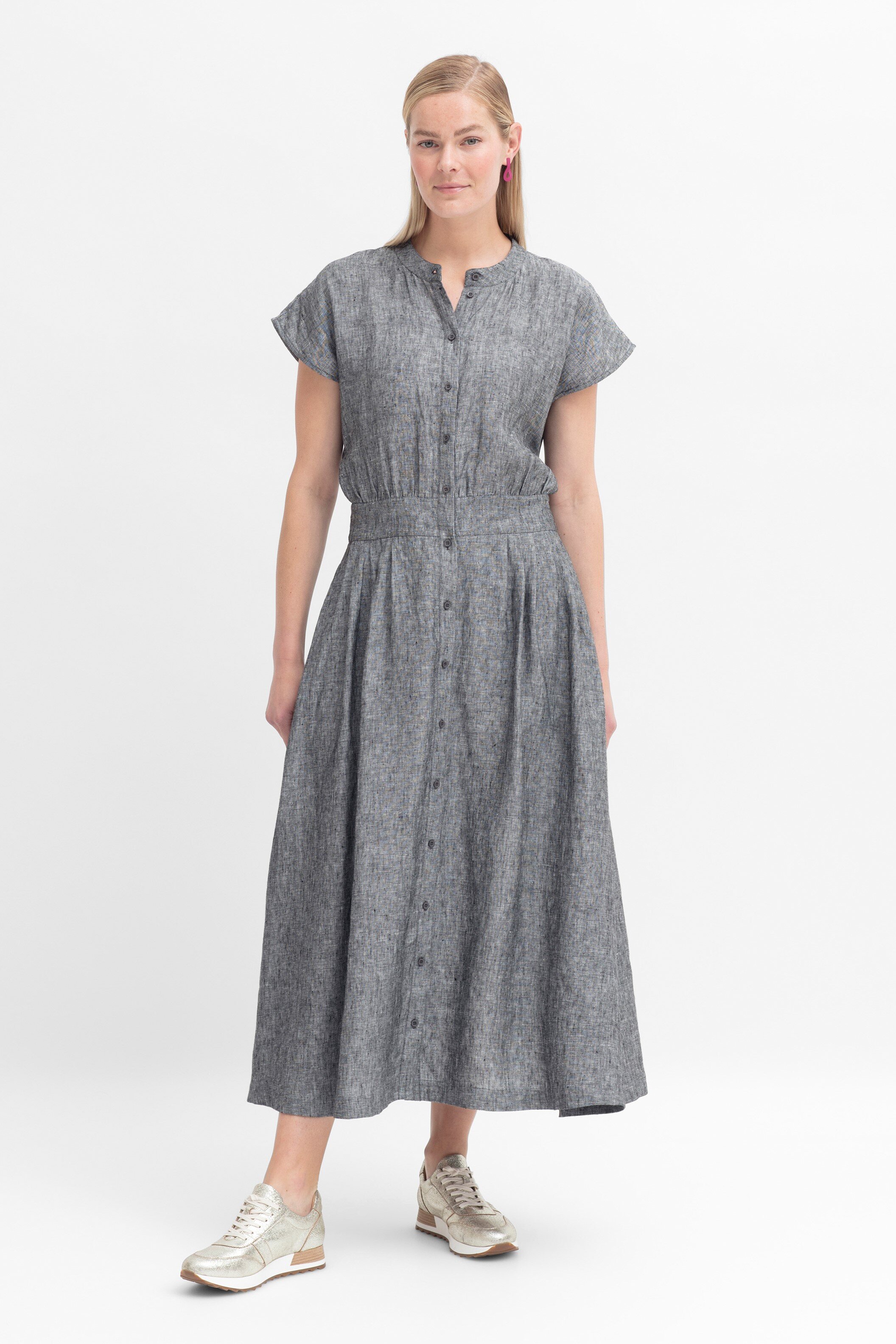 Vlek Dress (Charcoal Two Tone) - Dresses : Just Looking - Elk S22 Sale S22