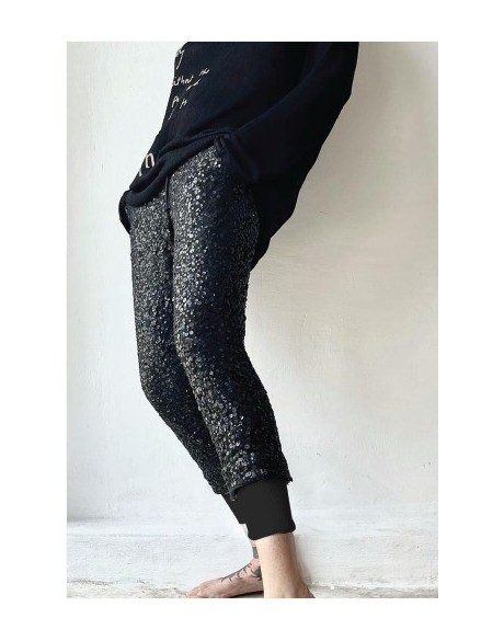 Crop Calf Pants (Black)