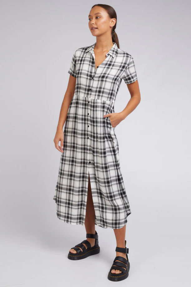 Sophie Dress (Check) - Dresses : Just Looking - Silent Theory S22 Sale S22
