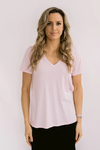 Before We Expire V-Neck Tee (Roseate Spoonbill)