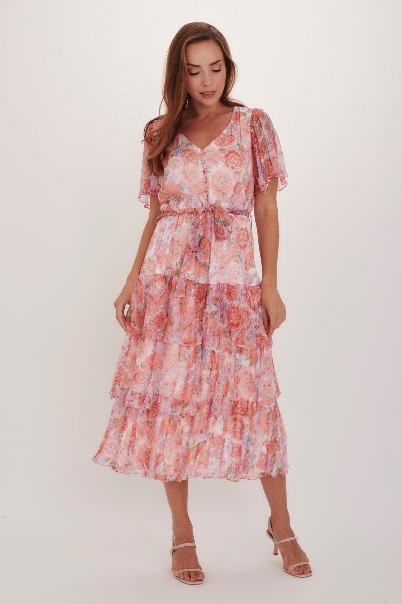 Sasha Dress in Pink Padang