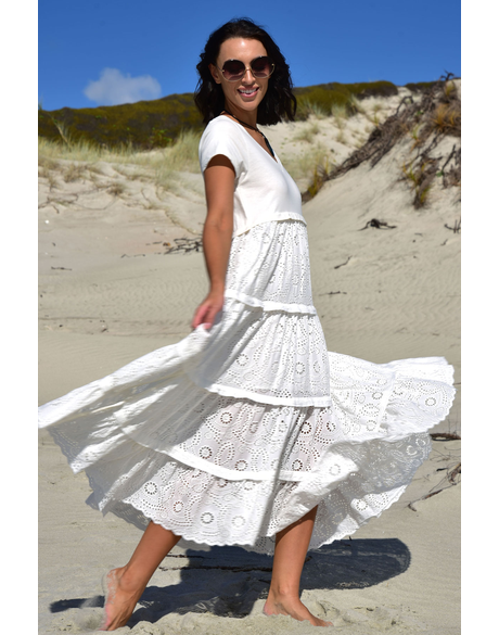 Double Trouble Dress (White)