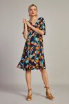 Lily Pily Dress (Navy Multi)