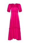 Andorra Midi Dress (Magenta)
