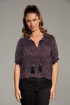 Milan S/S Shirred Top (Floral Ditsy)