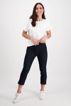 Denim 7/8 Length Legging w Contrast Stitch (Indigo)