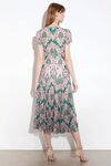 Sienna Cap Sleeve (Pink/Emerald)