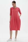 Diagonal Seam Dress (Candy Pink)