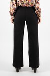 Wide Leg Dress Pant w Elastic Back Waistband (Black)