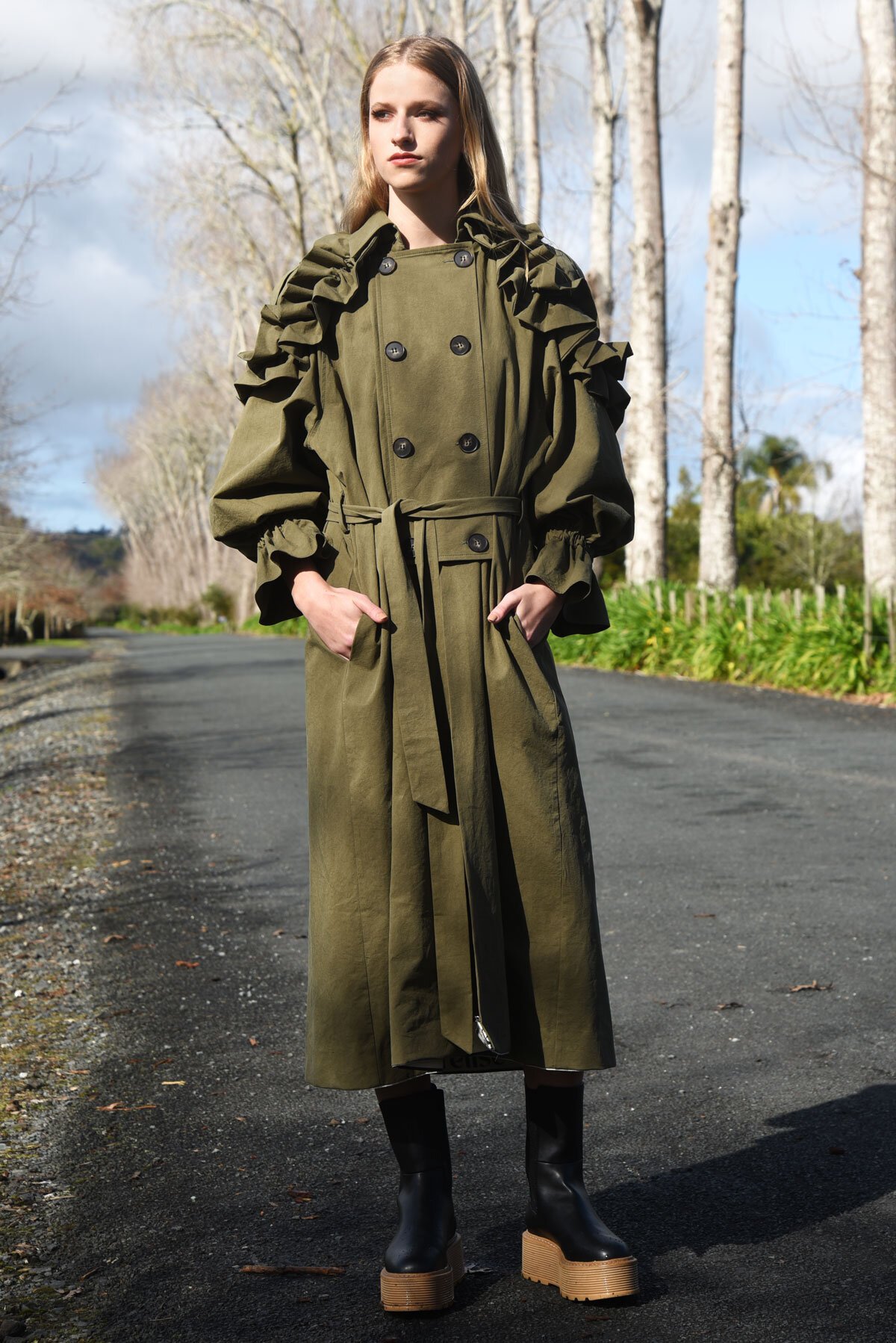 Double Duty Coat (Khaki) Jackets / Coats Just Looking Trelise