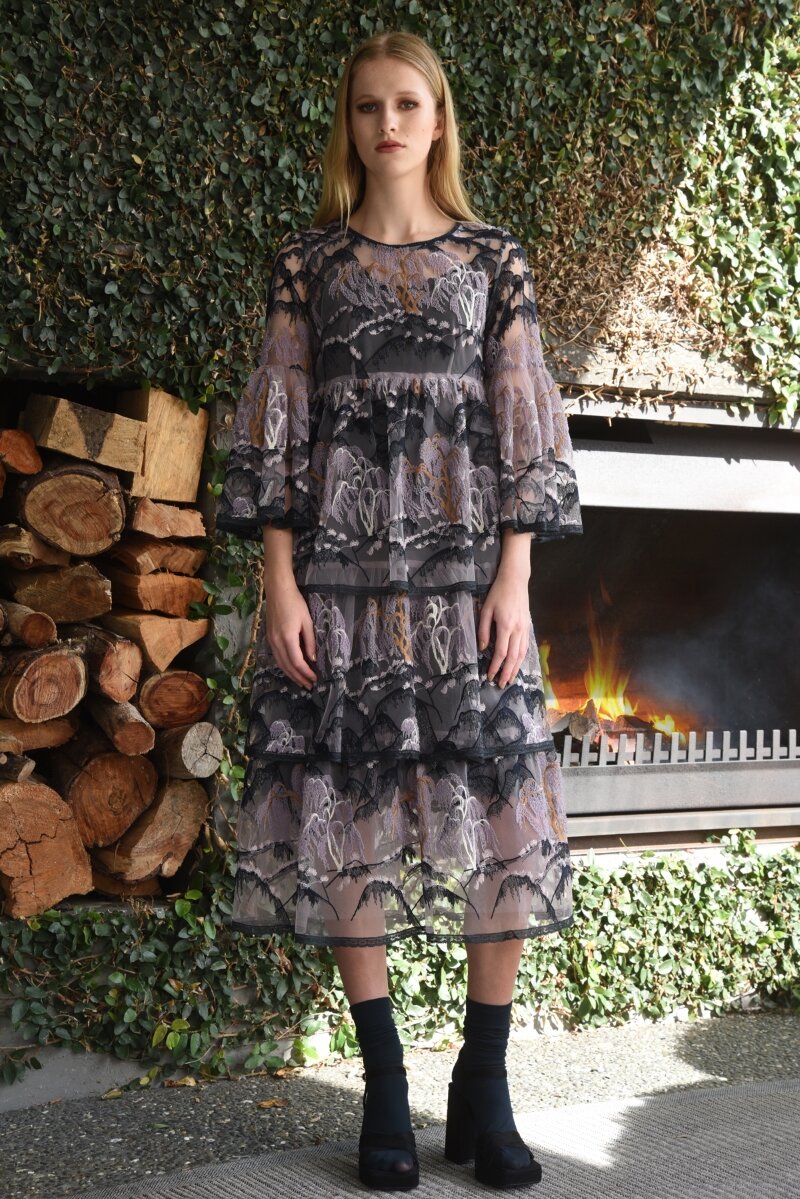 Be Mine Forever Dress (Mauve/Navy) Dresses Just Looking Trelise