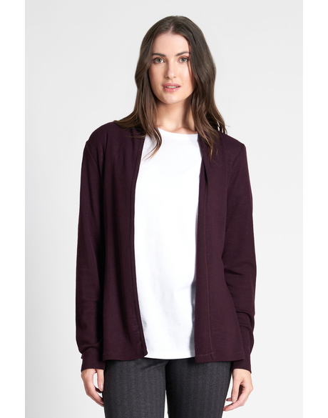 Cardi - Long - Black Merino - Pre-Order main image 1