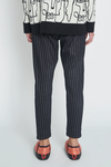 Hammer Trouser (Black/Silver Pinstripe)