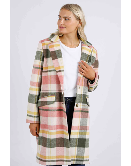 Blanche Check Coat (Bold Check)