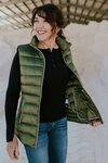 Emily Peplum Vest (Avocado)