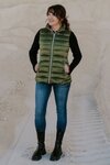 Emily Peplum Vest (Avocado)