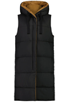 Kyri Reversible Vest (Black/Caramel)