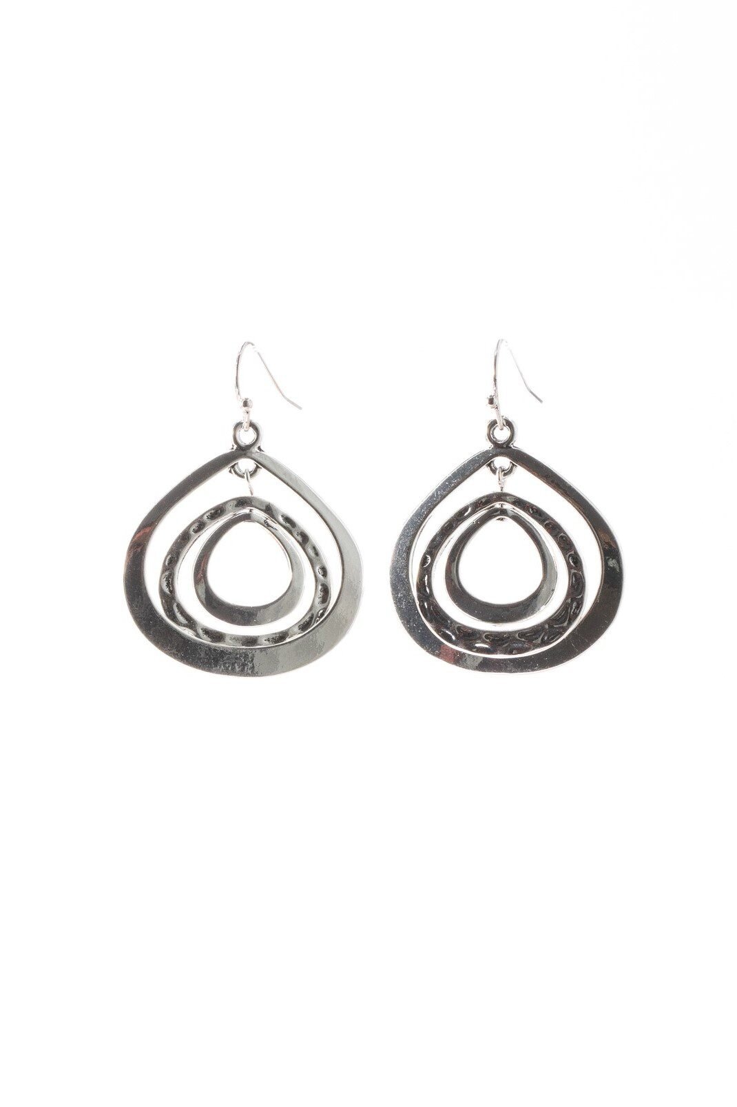 Colorful Teardrop Statement Earrings Handmade, Post or Clip On 